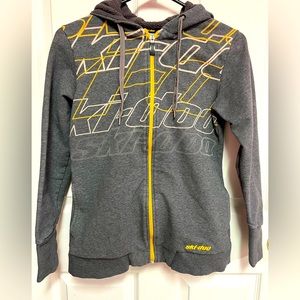 Ski Doo Ladies size Small gray hooded sweatshirt